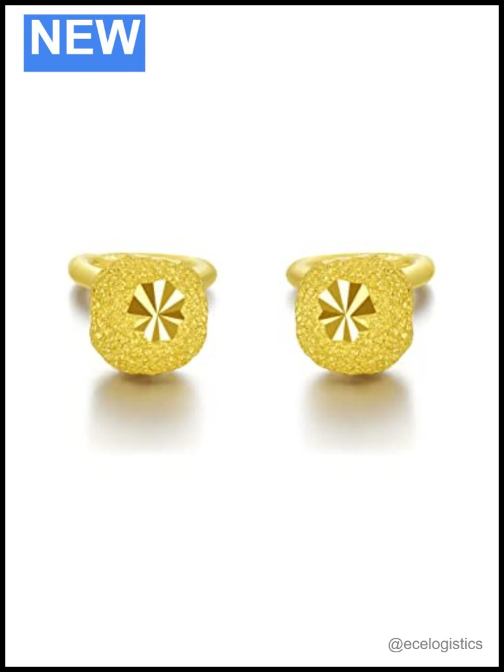 24K Gold Earrings Ball Stud Earring Hypoallergenic Round Post Studs Small Bead